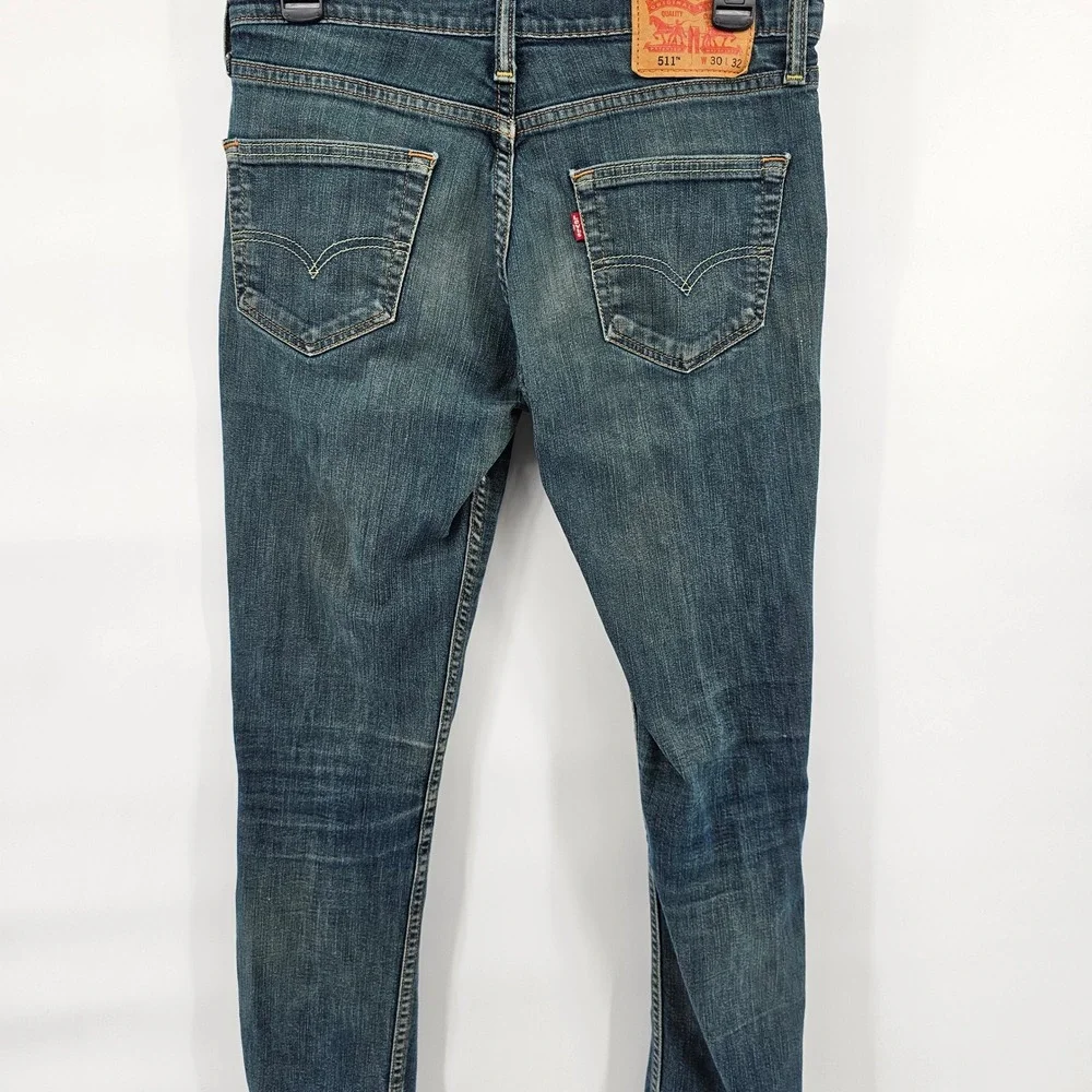 Levi's 511 Slim Fit Jeans Mens 30x32 Blue Medium Wash Denim Pants